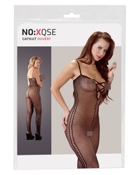 Ouvert-Catsuit: Foxy, schwarz